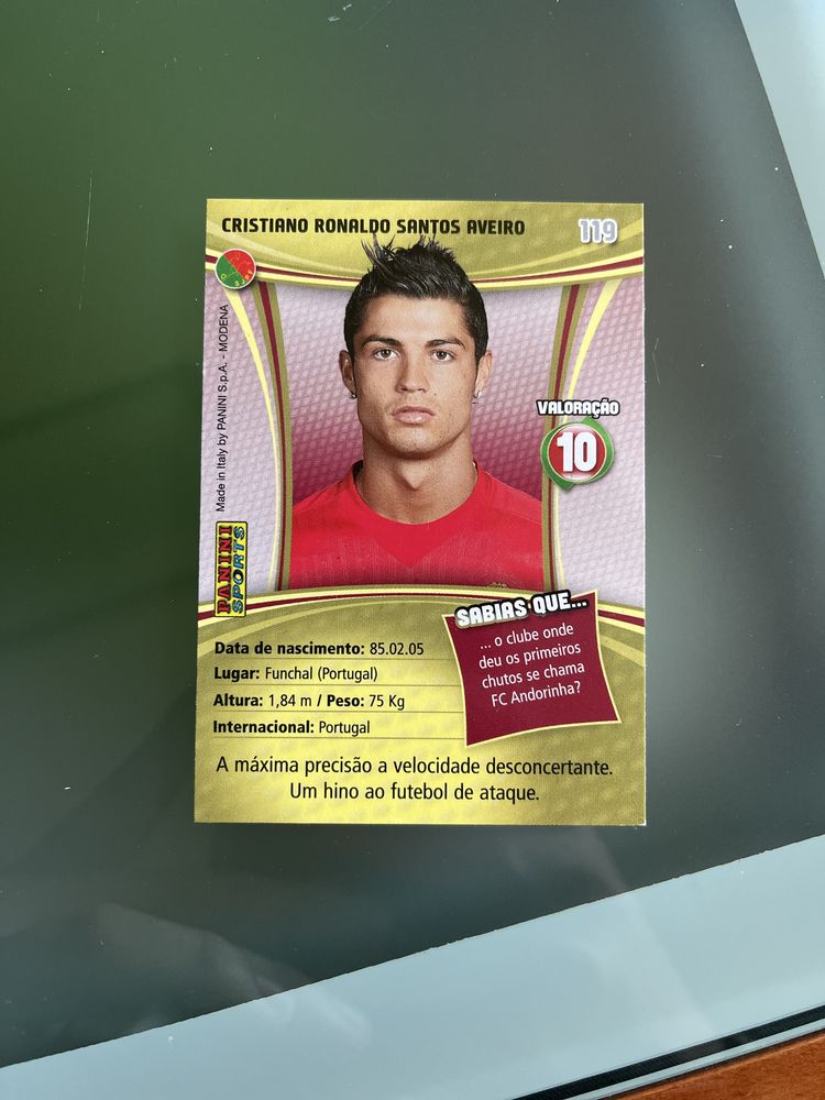 Cristiano ronaldo panini mega craques 2008