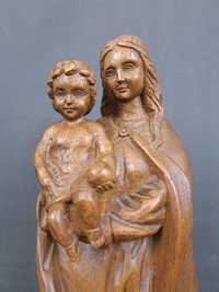 Matka Boska z Dzieciątkiem, rzeźba drewniana, wys. 41 cm