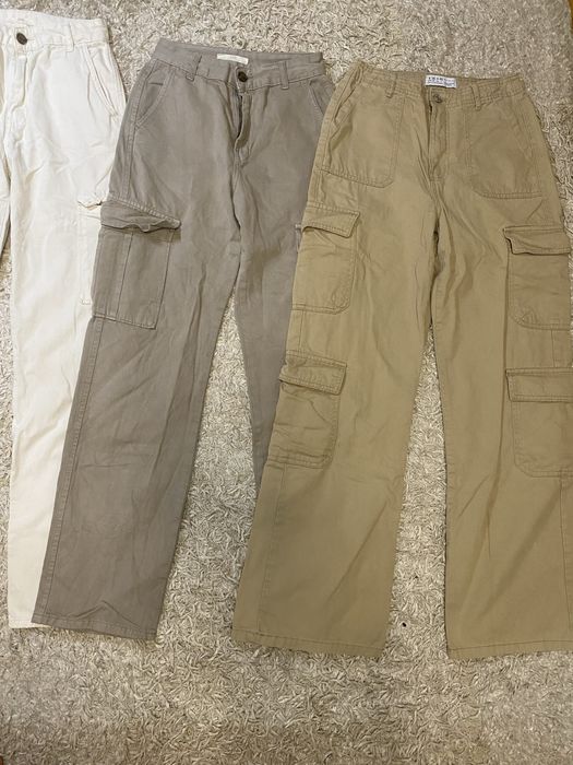 Широкие джинсы Bershka, STR XS-S размер/штаны карго с карманами