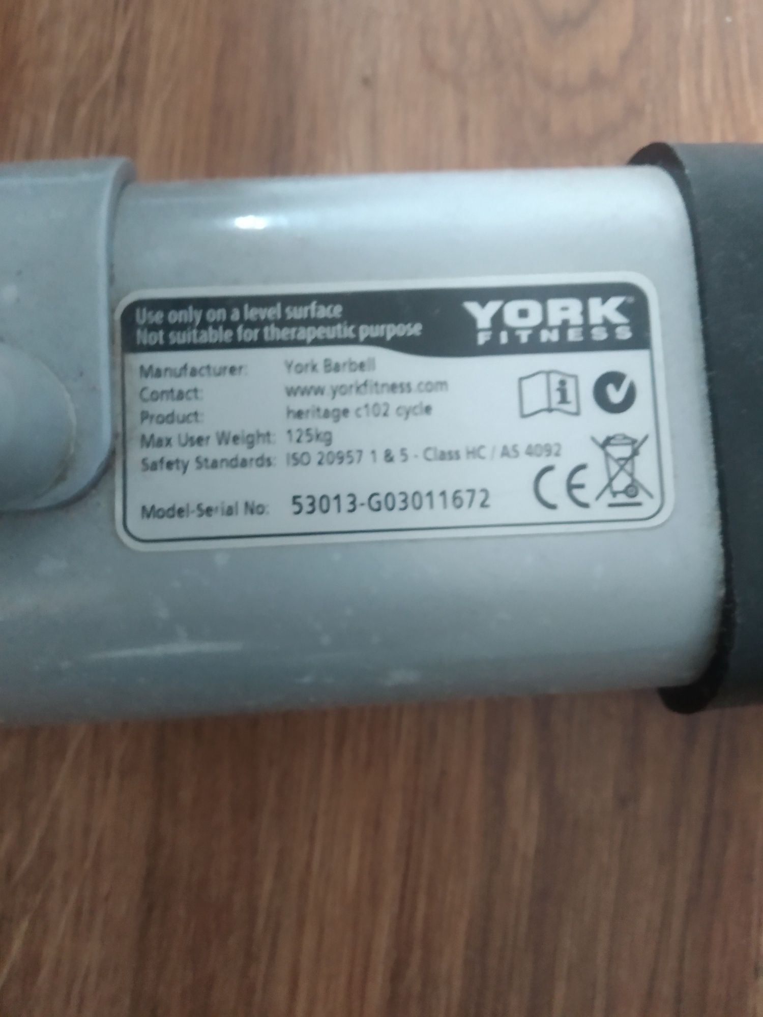 Rower treningowy stacjonarny york fitness c 102