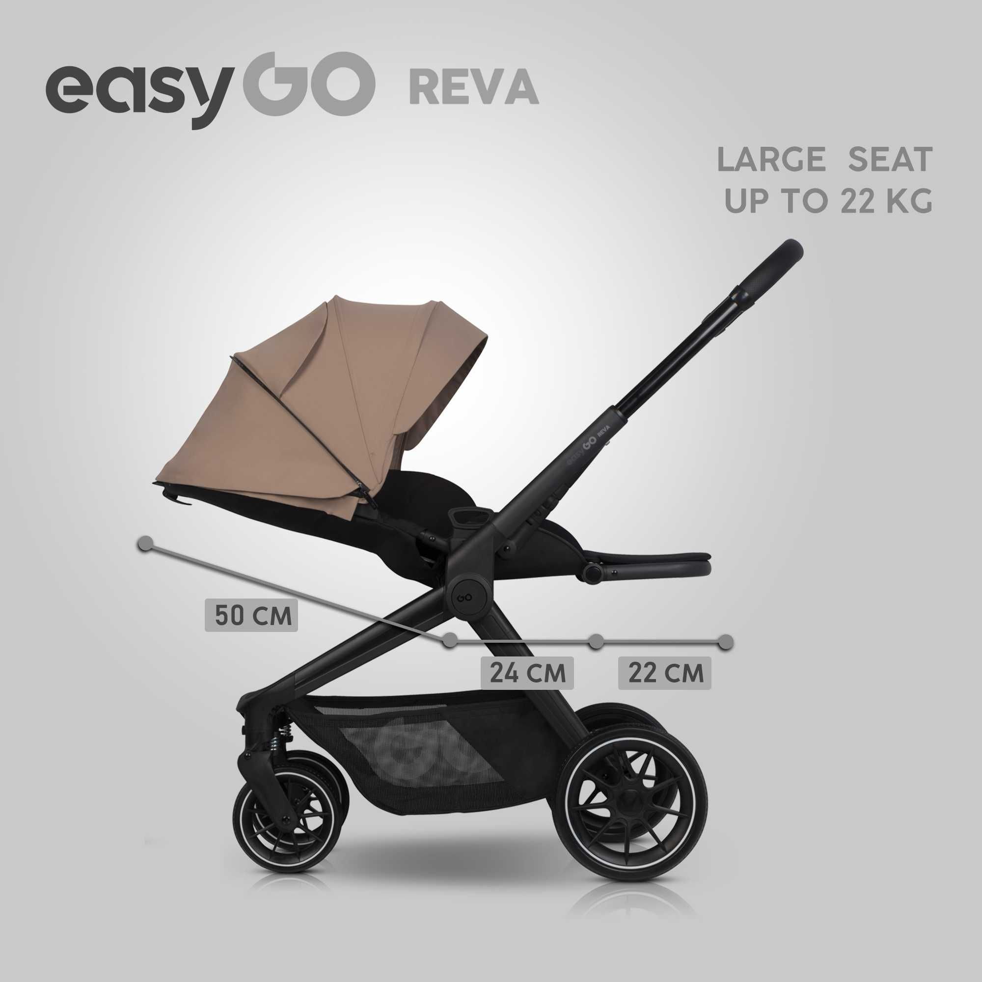 Easy Go Reva kompaktowy wózek 2w1