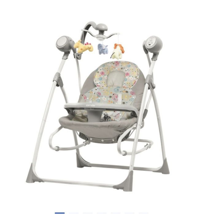 Крісло-гойдалка Carrello Nanny 3в1 CRL-0005 Grey Planet