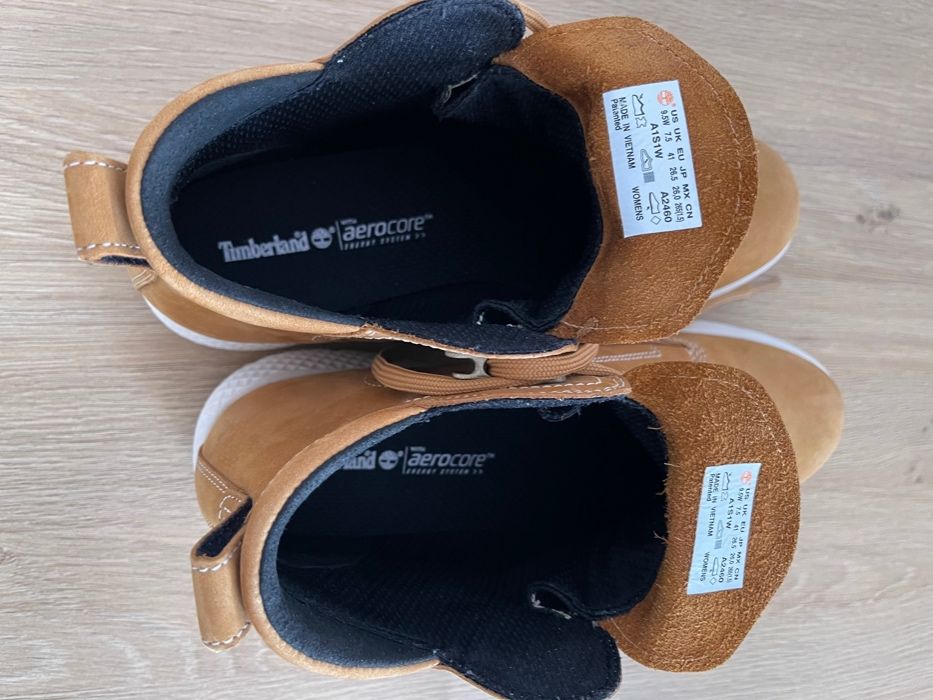 Buty damskie Timberland rozmiar 41, skóra, jasny brąz