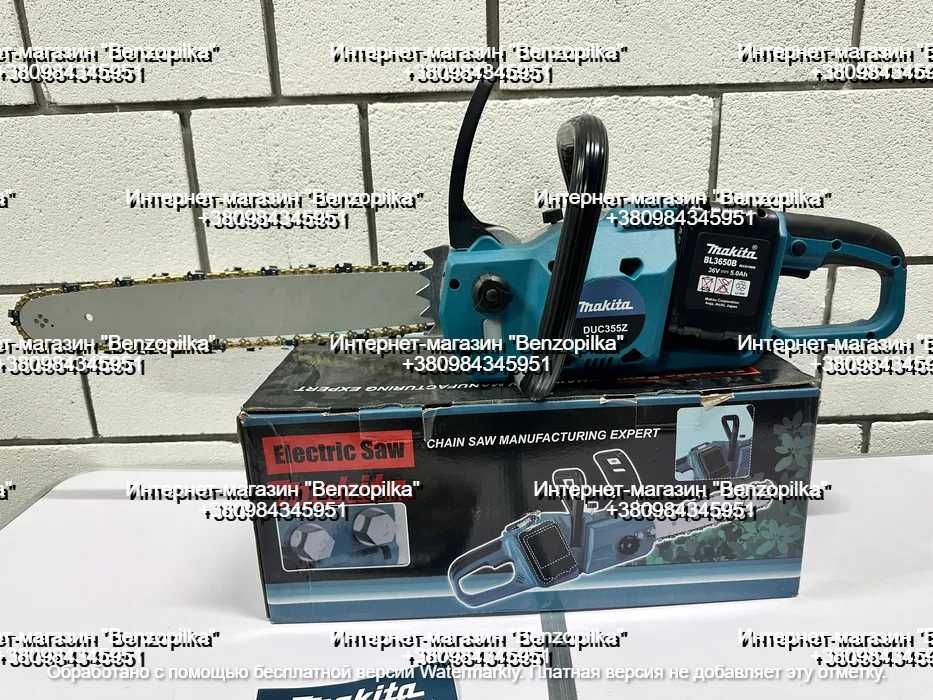 Акумуляторна ланцюгова пилка Makita DUC 355Z (72V 6А)