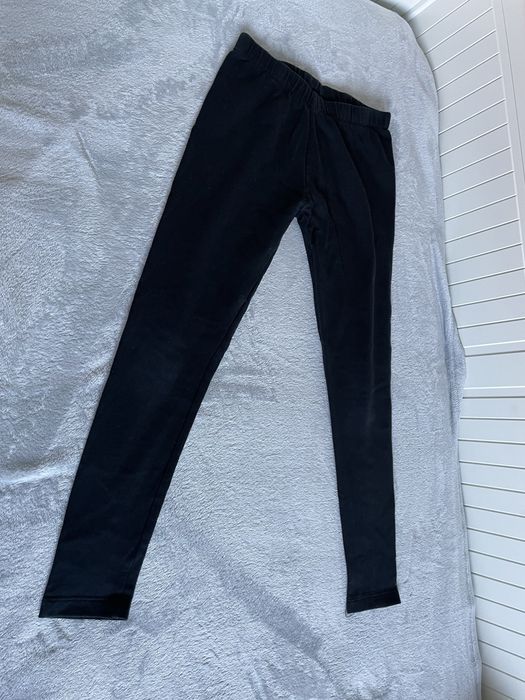 Czarne ocieplane getry, Pepco, r. 152