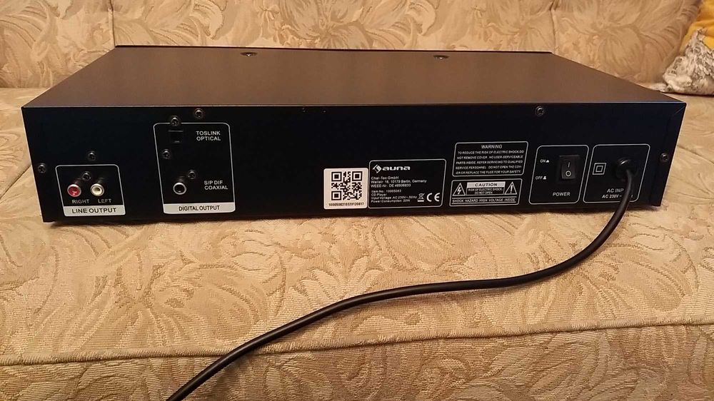 leitor CDs Auna AV2-CD509 Com USB Leitor de CD Hi-Fi