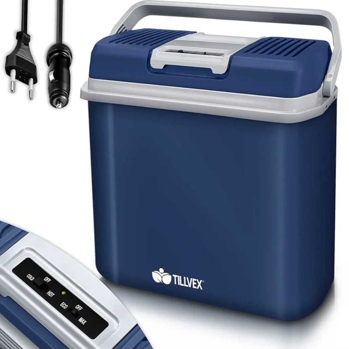 Lodówka turystyczna termoelektryczna chłodzenie grzanie 24L 12/230V