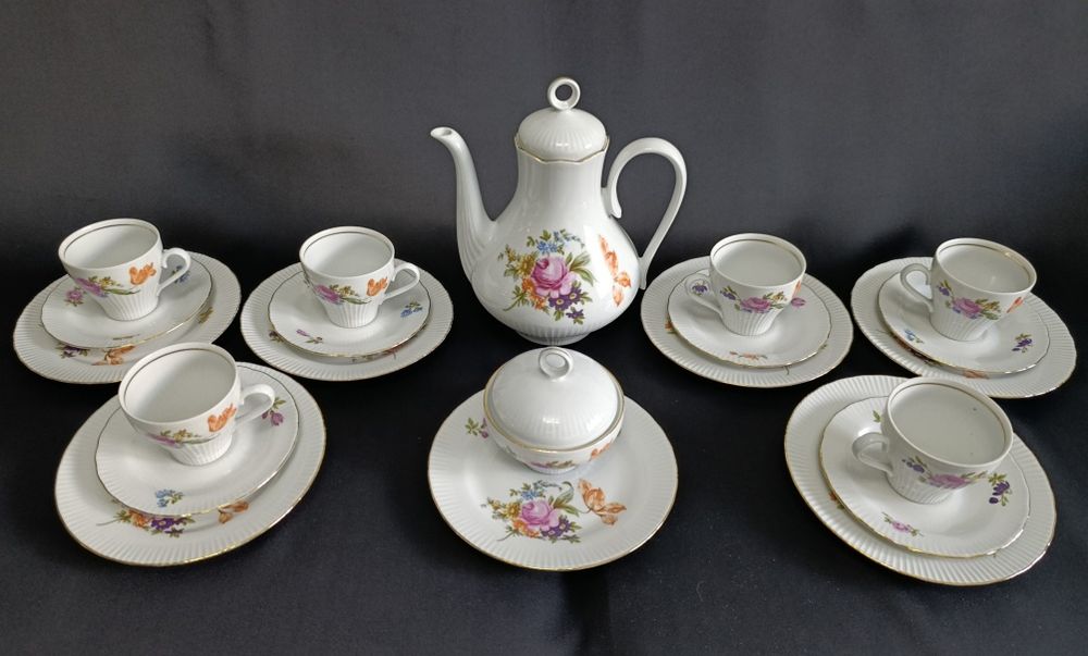 Porcelanowy komplet ILMENAU do kawy / herbaty dla 6 osób