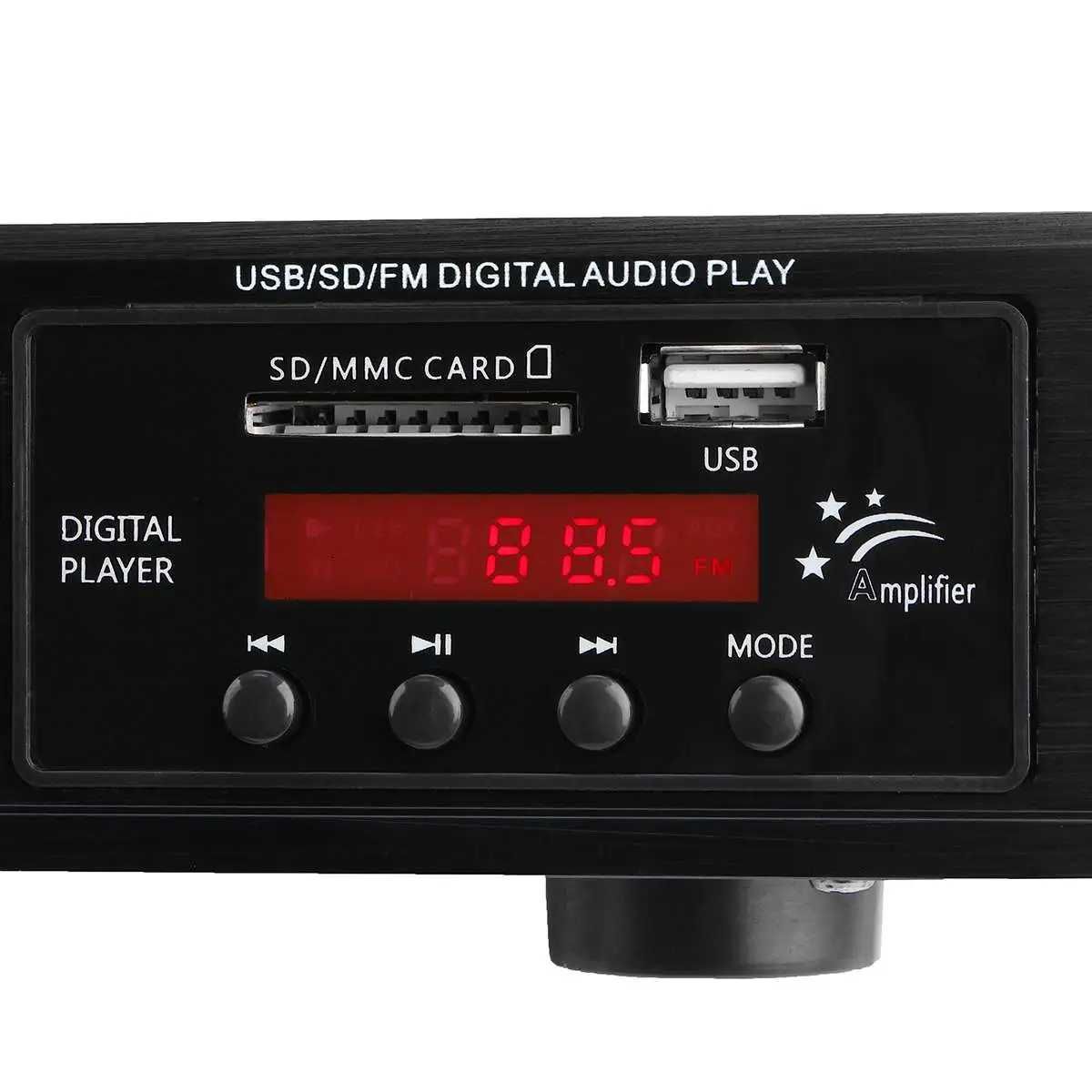 Amplificador Digital 2000w, 5 canais, bluetooth, sd, usb, Hifi