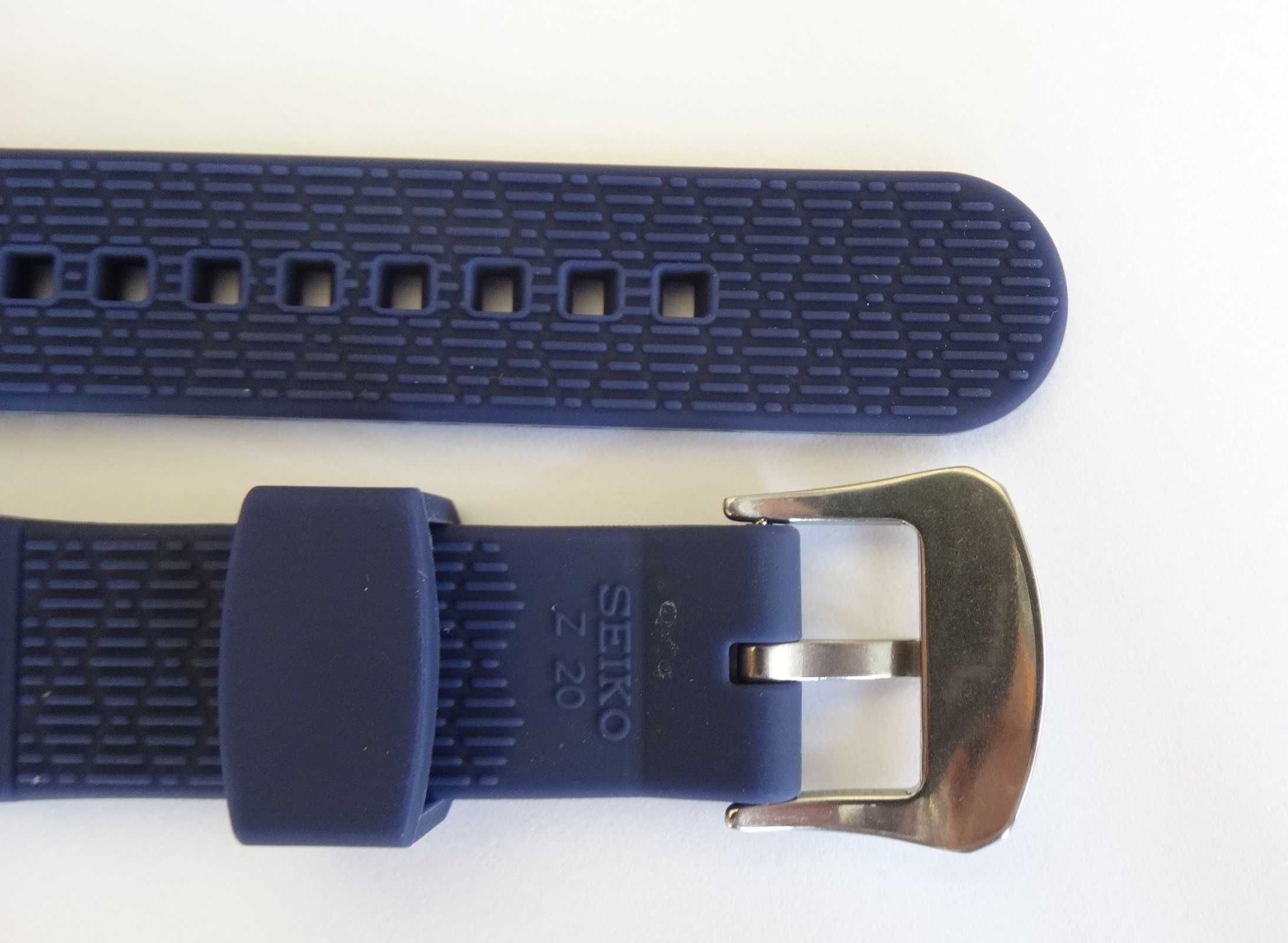 Pasek silikonowy gumowy 20mm do zegarka Seiko diver miękki nurkowego