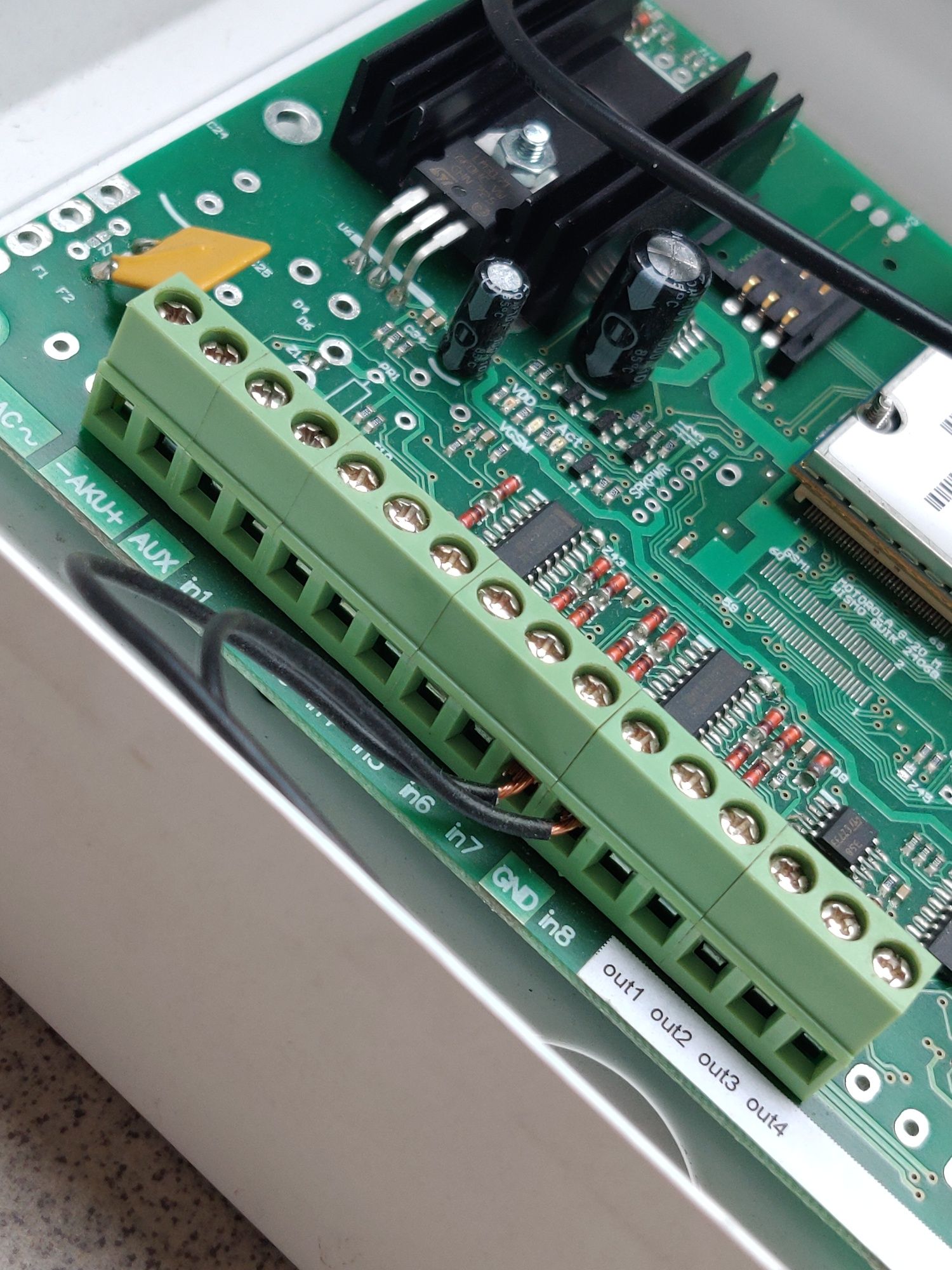 1szt Nadajnik moduł gsm sms MOTOROLA G24 bramka monitoring ochrona