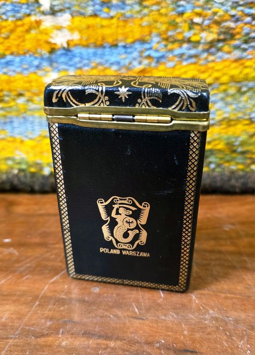 Pudełko na papierosy, syrenka Warszawska, Vintage Prl