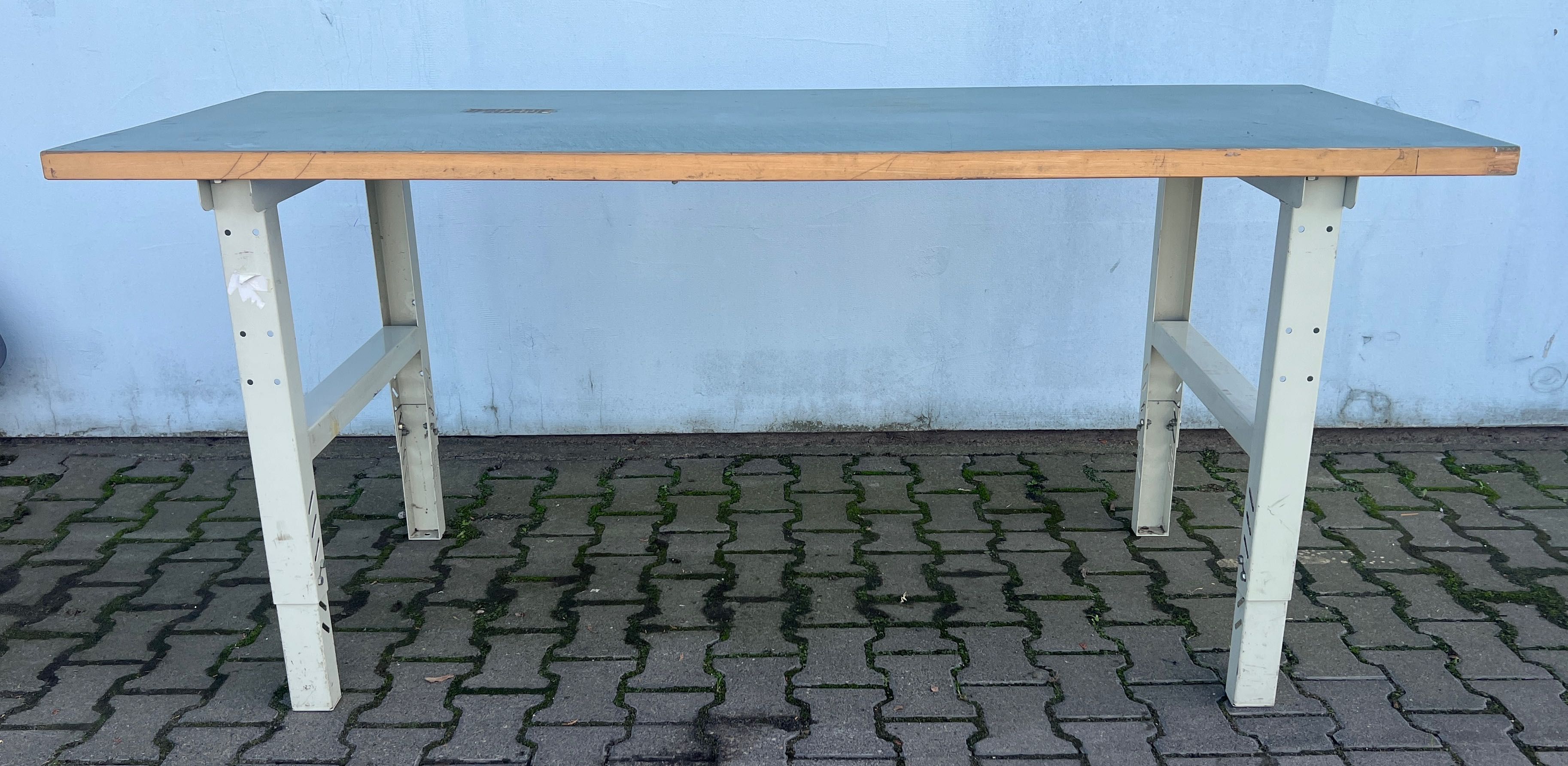 Stół roboczy warsztatowy 200x80x70-105 DREWNIANY BLAT Solidny