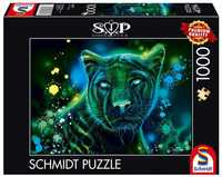 Puzzle 1000 Sheena Pike Zielono-niebieska Pantera