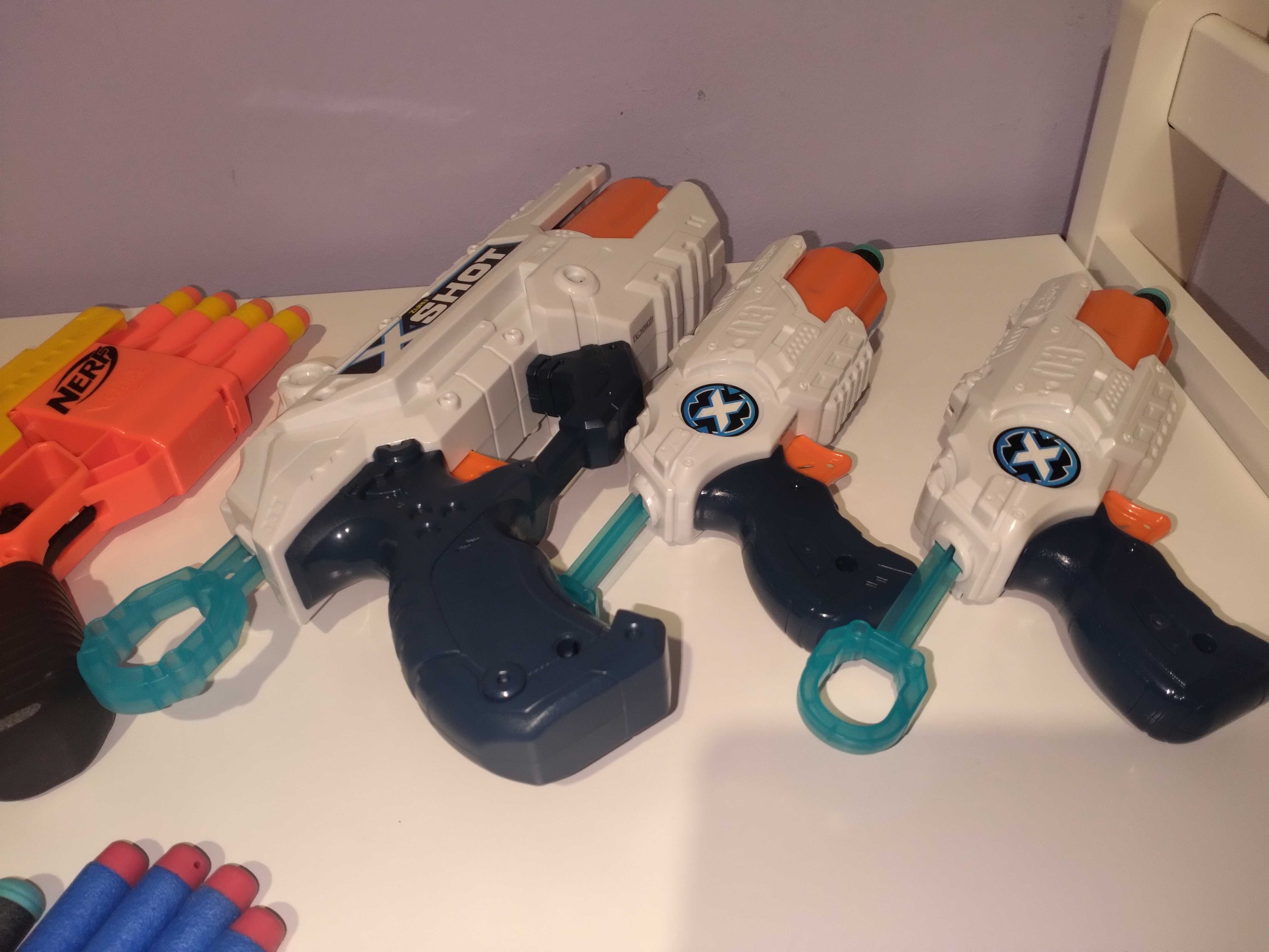 pistolety zabawki nerf x-shot naboje duży zestaw