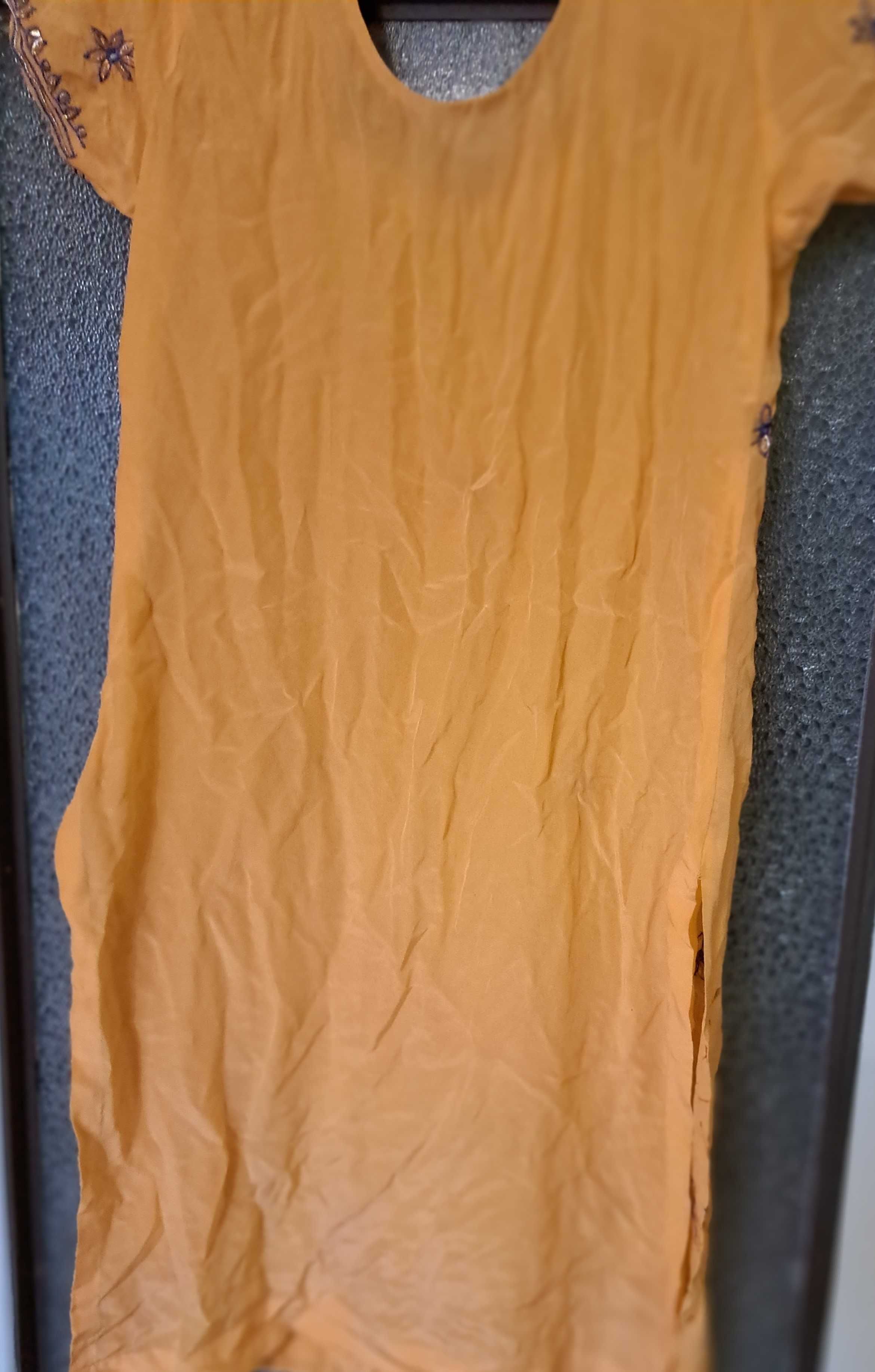 tunika sukienka pomarańczowa