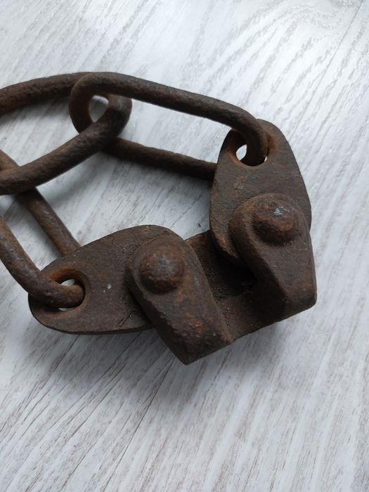 Stary bloczek łańcuch cięgno do liny czasy PRL
