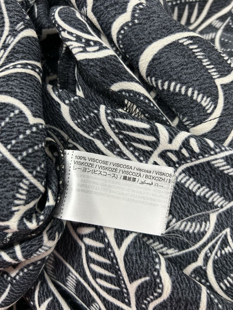 Mango bluzka koszula 3XL plussize wiskoza wzór Print szeroki rękaw