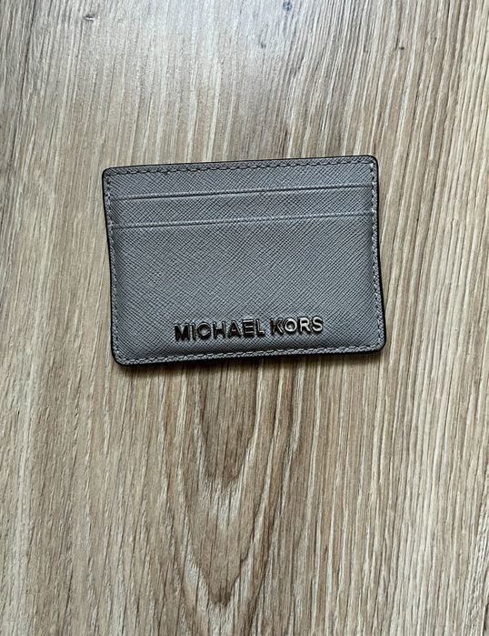 Etui na karty Michael Kors szare skorzane oryginalne card holder