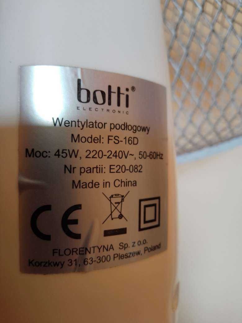 wentylator podłogowy botti