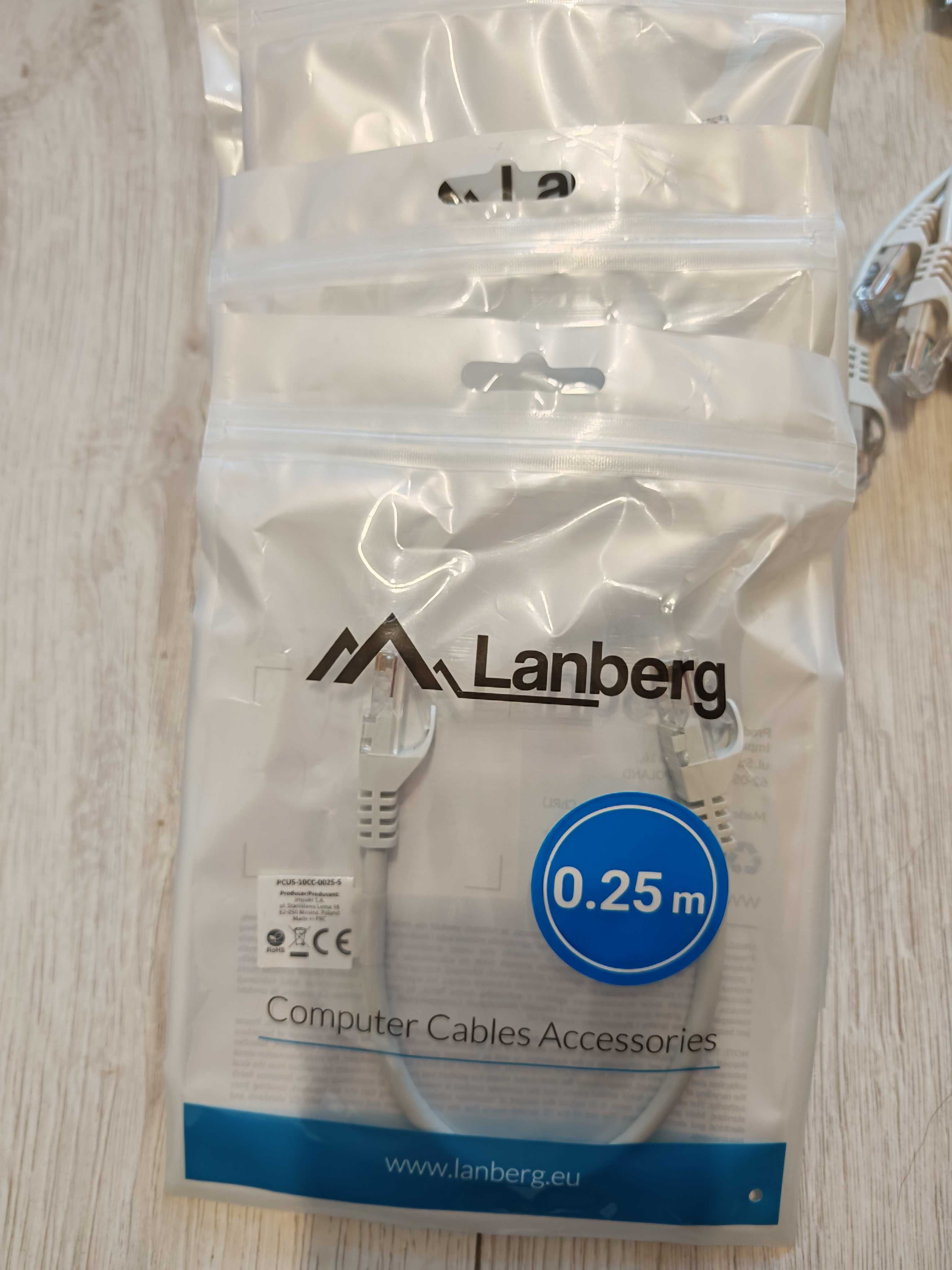 Patchcord kabel 30 szt. 25cm 30cm UTP RJ45 5e