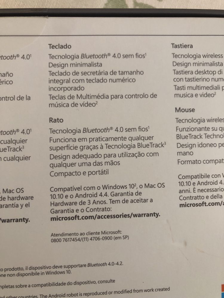 Teclado e Rato Microsoft Designer Bluetooth Português - 7N9-00014