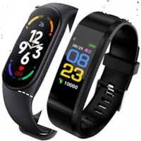 2 OPASKI Smart band M7 i M115 pomiar ciśnienia puls sen kroki aplikacj