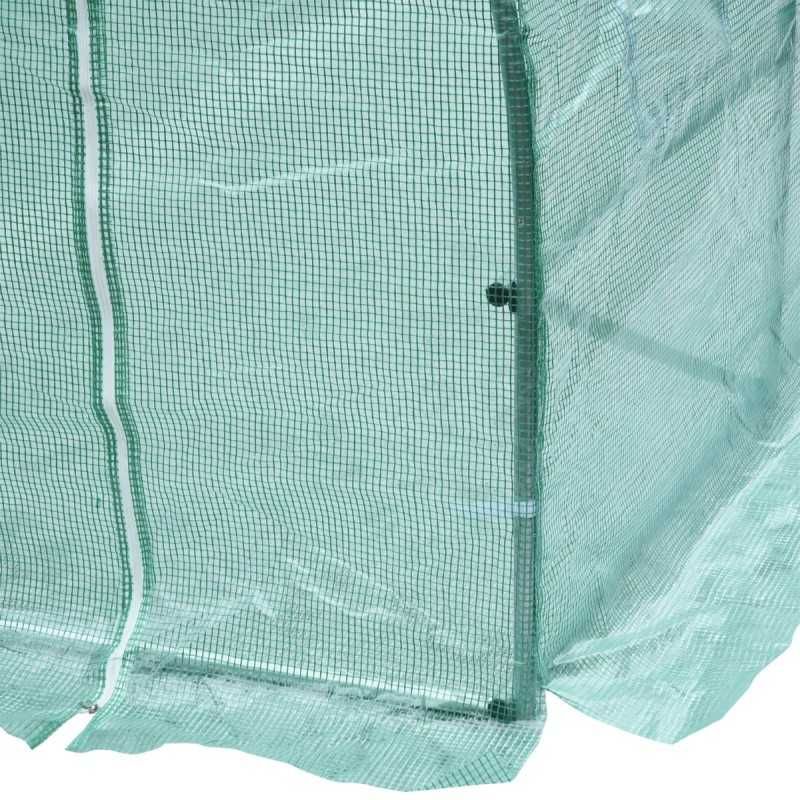 Estufa para Horta ou Jardim com 12 Janelas estrutura de aço - 6x3x2m