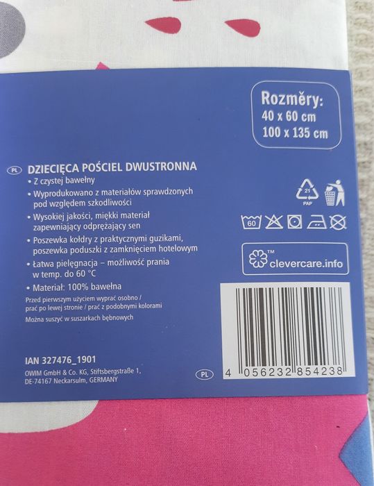 Pościel dla niemowlaka