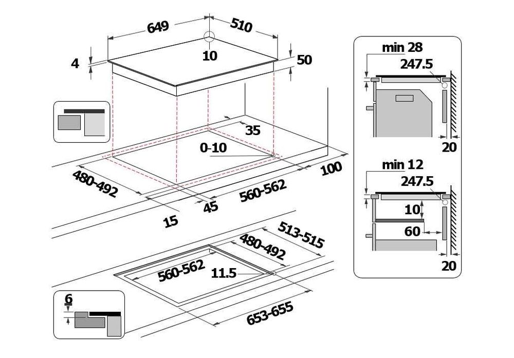 Płyta indukcyjna Whirlpool SMO658C/NE