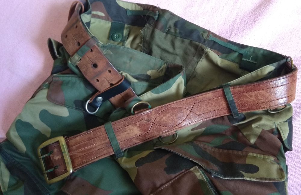 Spodnie bojówki z pasem wojskowe militarne moro XXXL USA w cenie paska