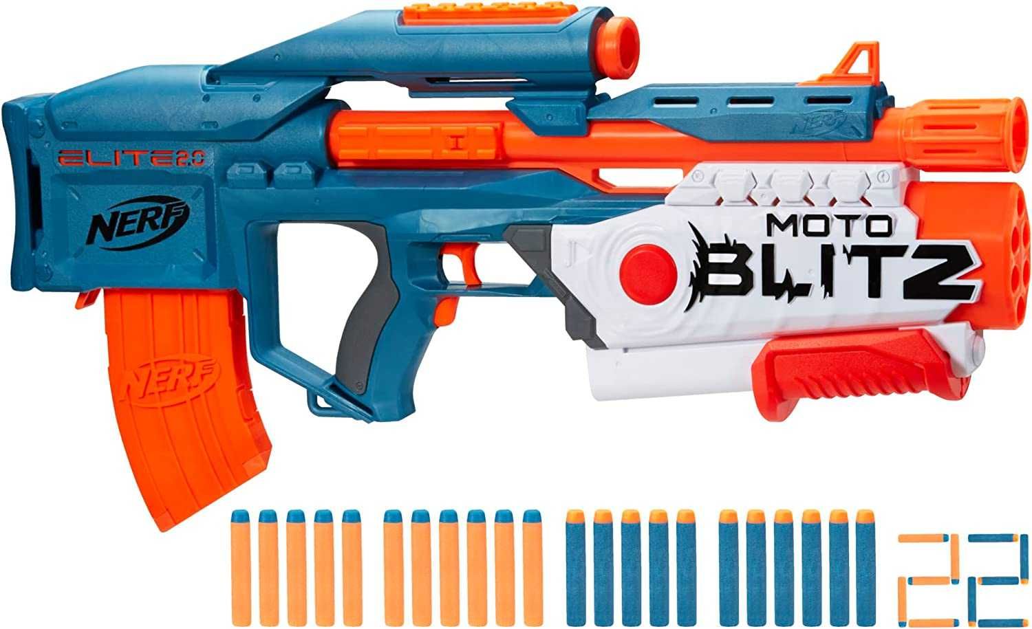 ОРИГИНАЛ! Бластер Нерф NERF Elite 2.0 Motoblitz – бластер 2 в 1