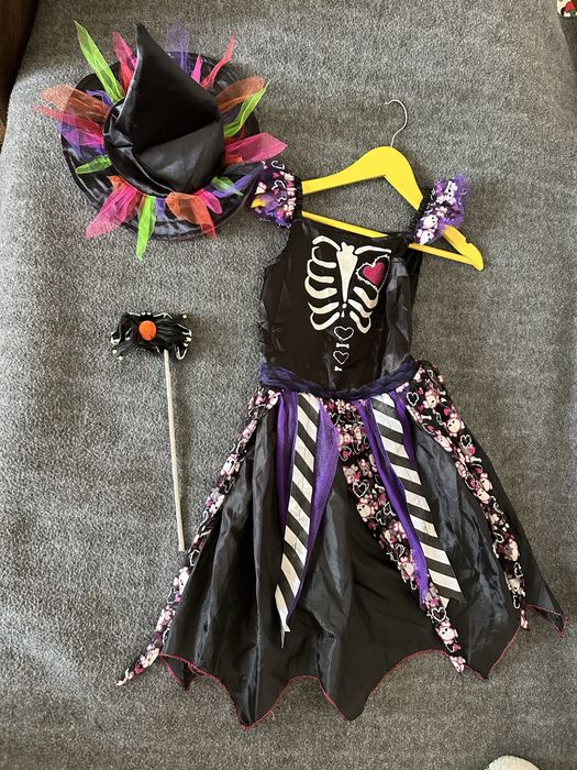 Костюм хелоуин платье шляпа волшебная палочка