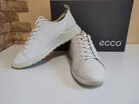 Туфли ECCO кожанные женские кроссовки белые размер 37