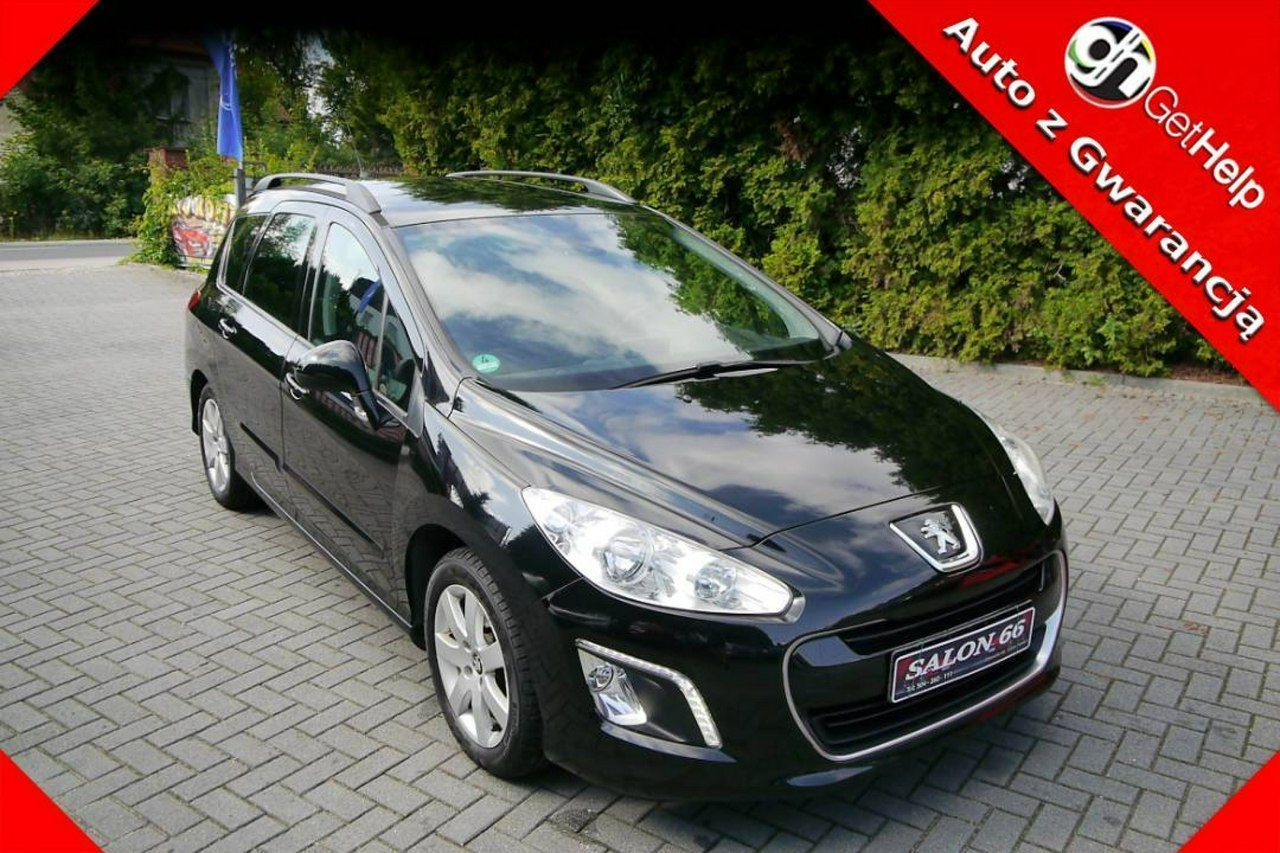 Peugeot 308 1.6 Navi Ledy Stan b.dobry bez rdzy korozji bezwypadkowy Gwarancja 12m