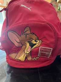 Mochila criança pre escolar puma tom and jerry