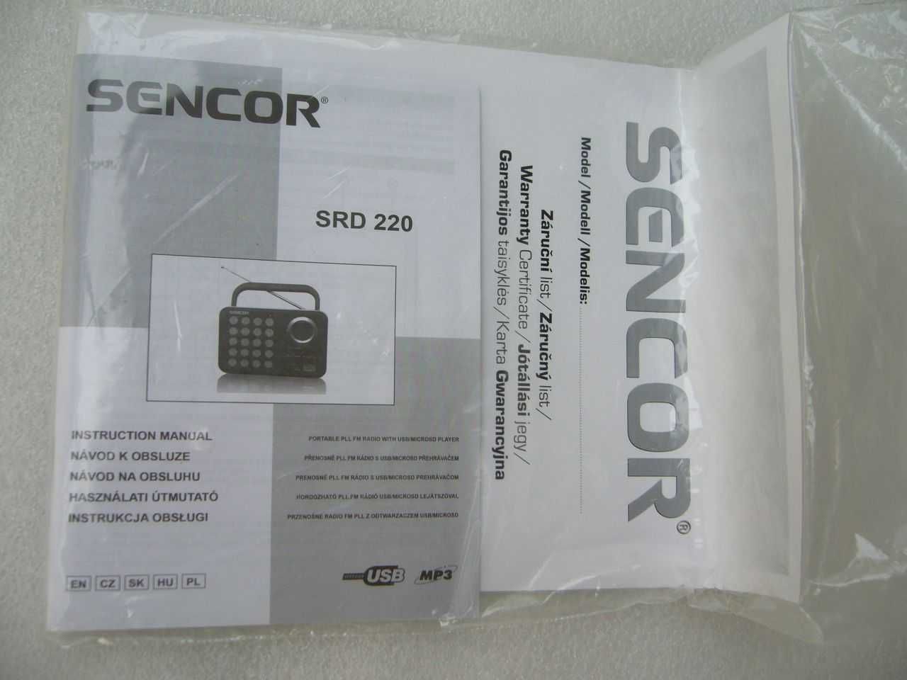 Radio FM z budzikiem Sencor SRD 220 WOR