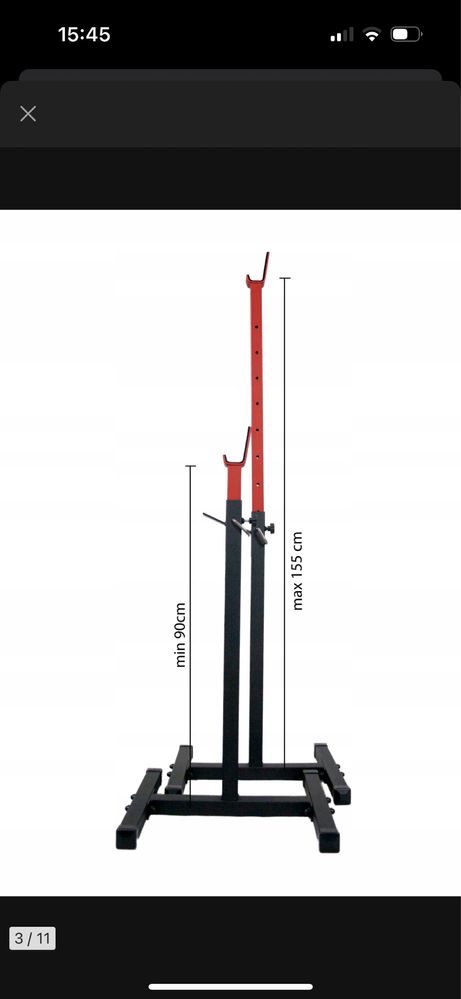 Stojaki stojak pod sztangę do ćwiczeń regulowane