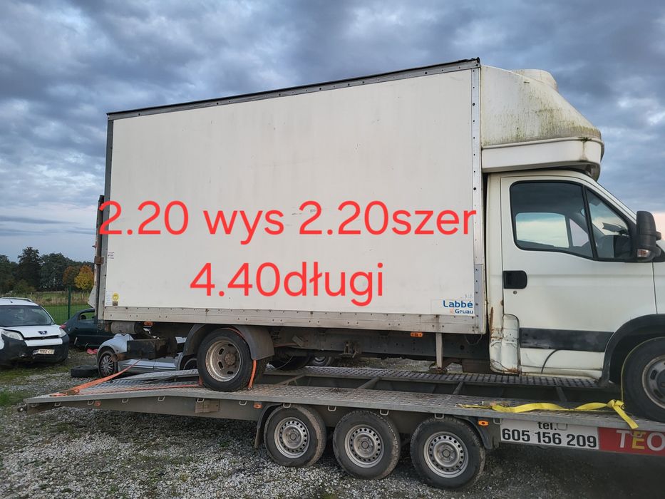 Kontener z winda sprawne iveco mercedes   na budowe działke