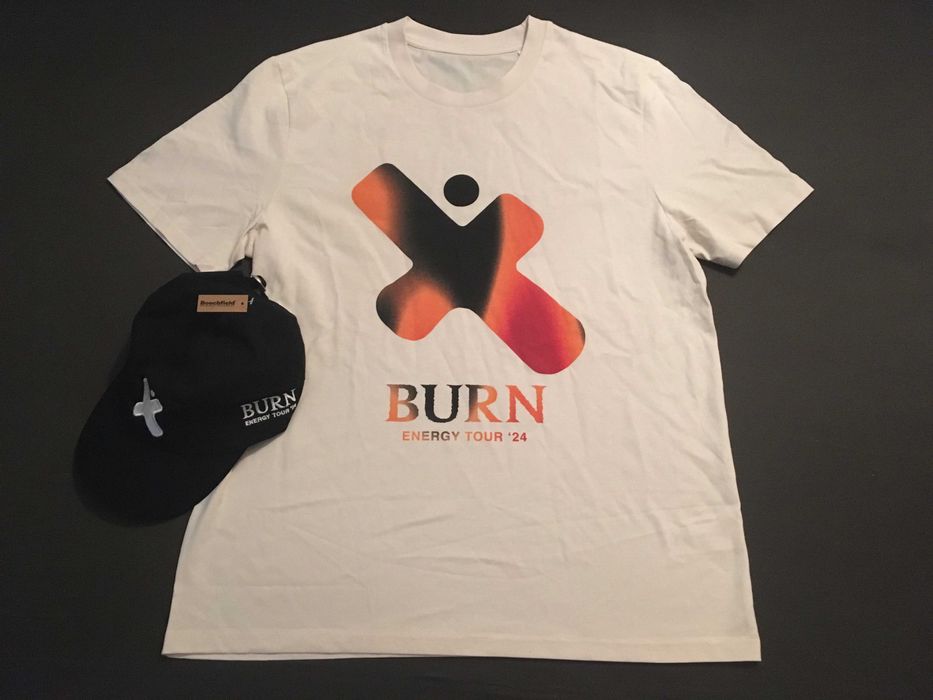 Koszulka T-shirt XL + Czapka z Daszkiem Merch Burn Energy Tour 2024