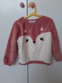 Piękna bluza dziewczęca sweter ciepły H&M 110/116