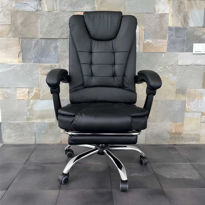 Кресло офисное компюторное с подставкой для ног крісло офісне стул