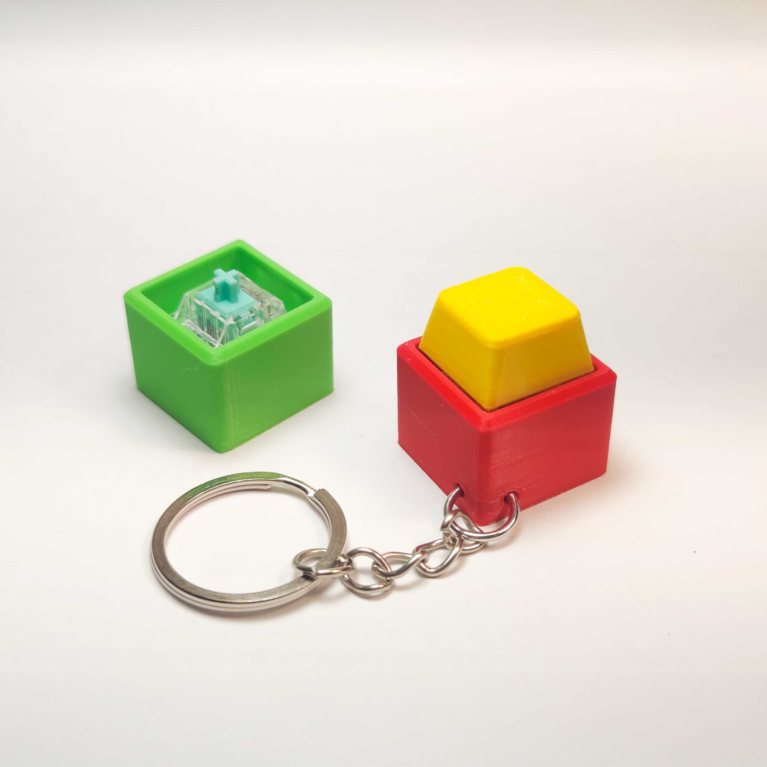 Brelok Fidget z Klawiszem Mechanicznym – Pojedynczy - Druk 3D