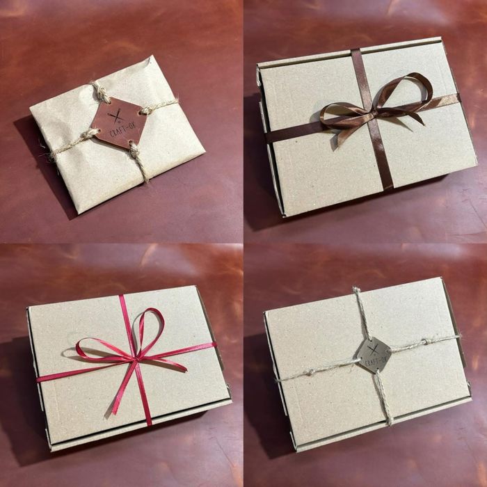 Подарункові набори зі шкіри ручної роботи Crazy Horse для захистника