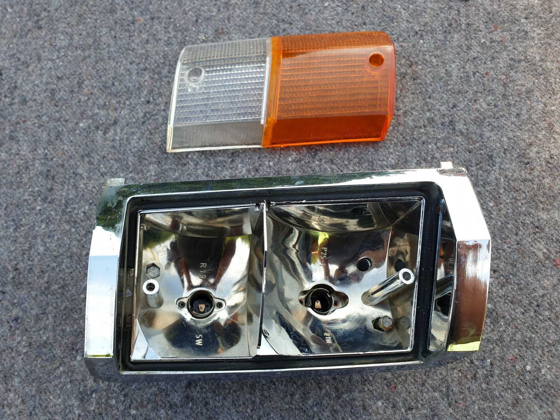 Kierunkowskaz   Fiat 125p  lampa pozycja Polski Fiat MR FSO chrom lewy