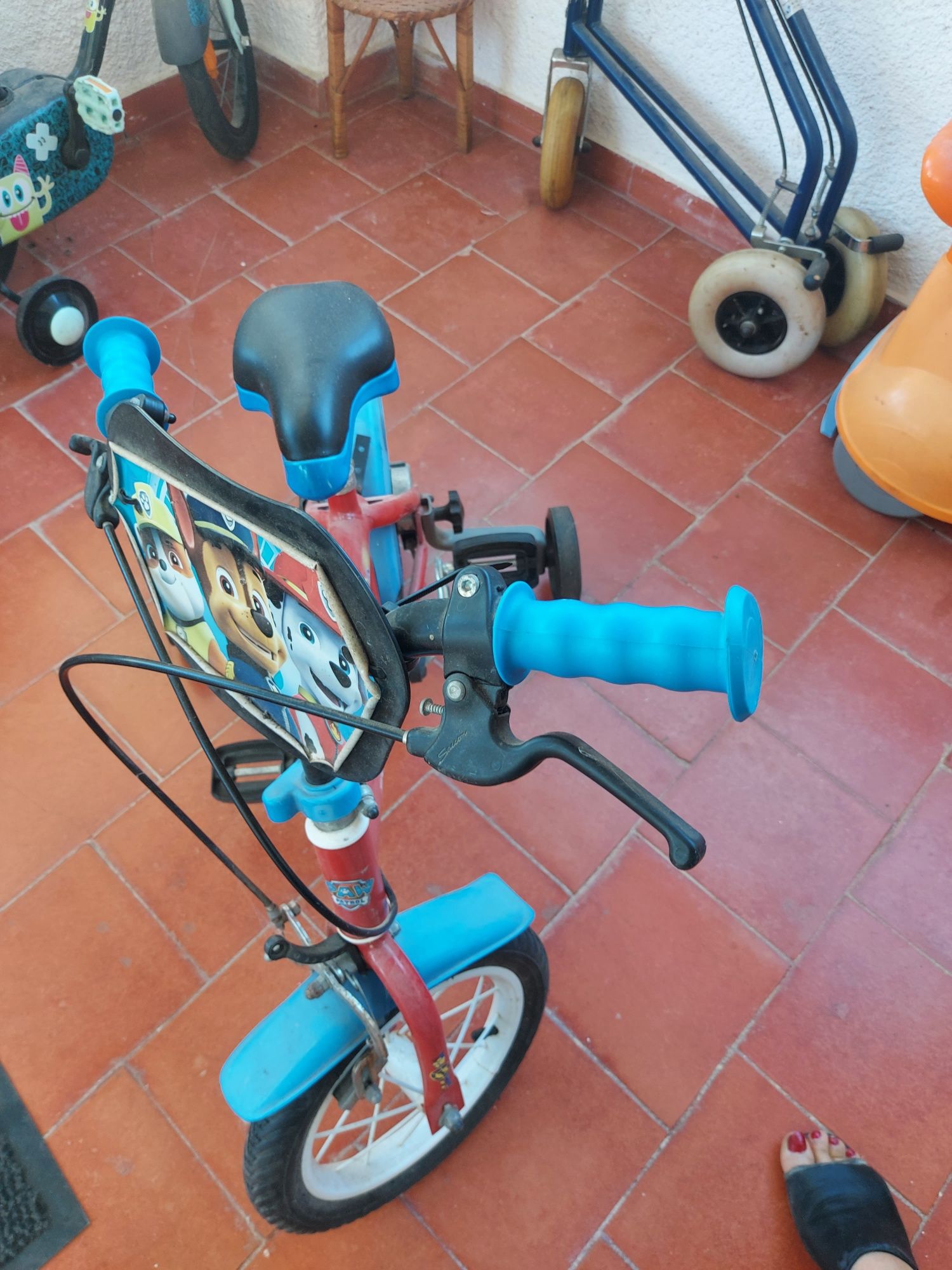 Bicicleta criança Patrulha Pata