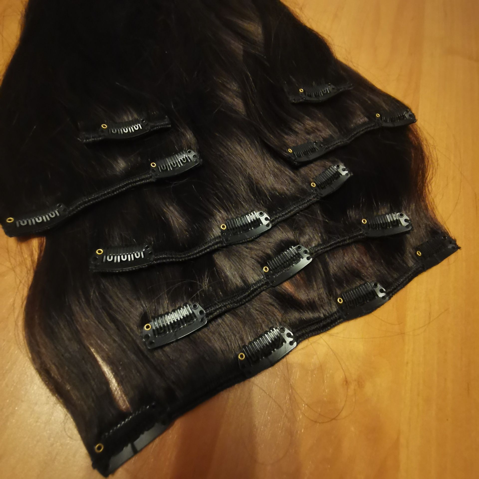 Włosy naturalne Clip in ombre 45cm