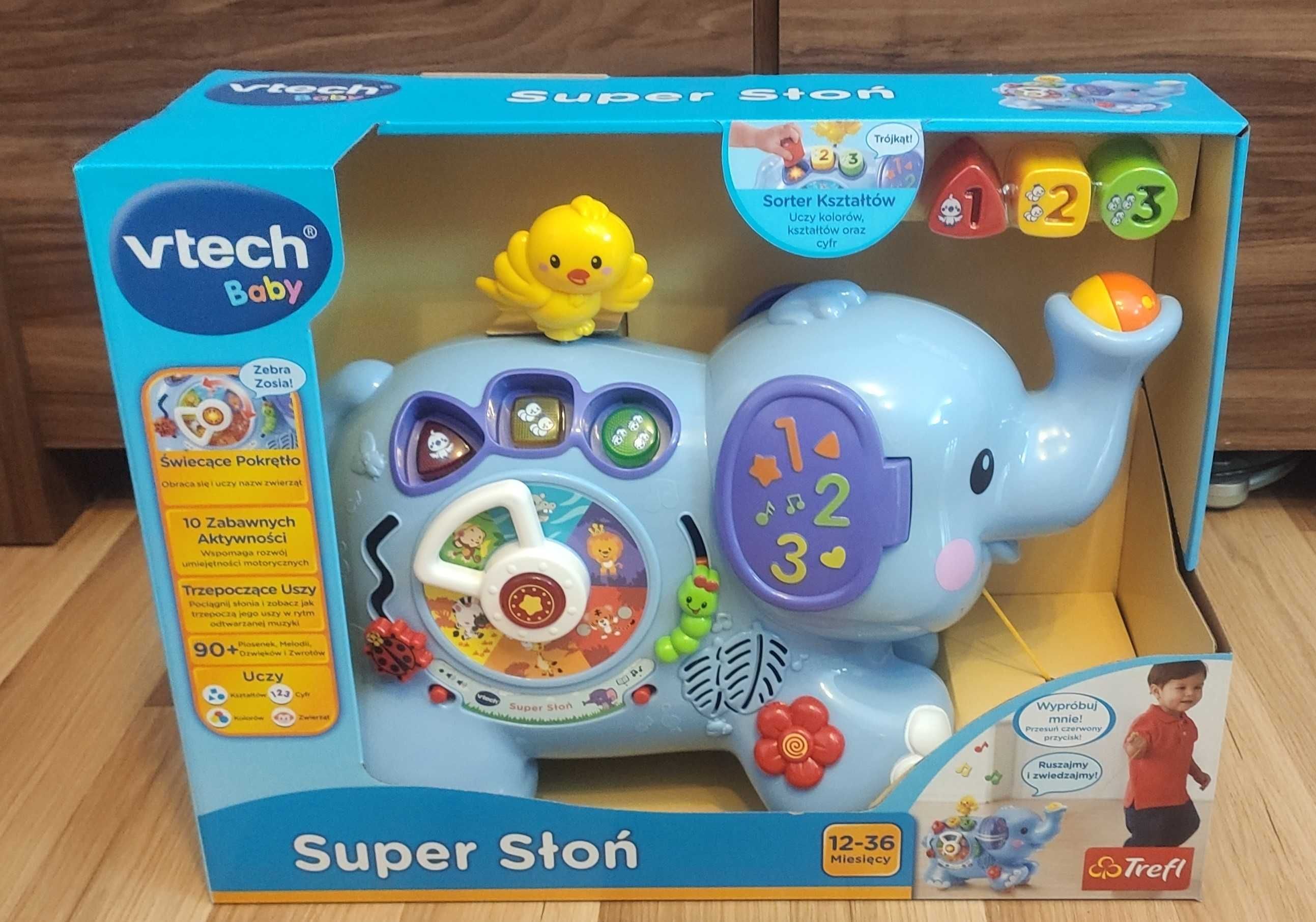 Nowy Edukacyjny Super Słoń VTech 60978.