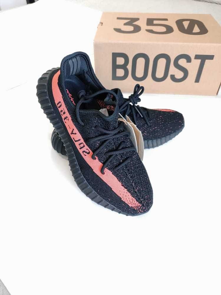 Yeezy Boost 350 V2 Red Stripe SPLY-350 Core Black / Red 42 2/3 BY9612