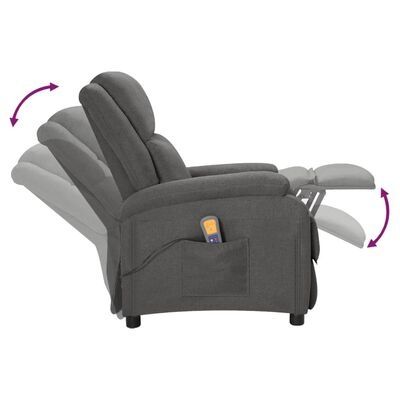 NOVO - Poltrona de massagens reclinável (não  automática) tecido cinze
